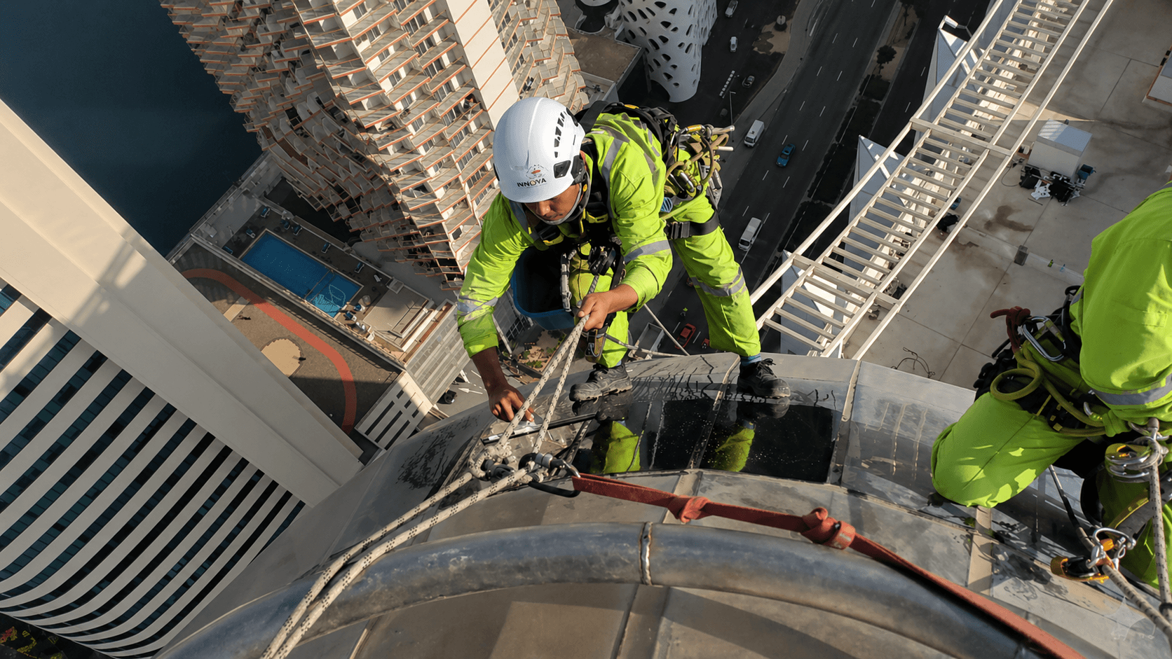 High-resolution rope access inspection image for Innova project gallery