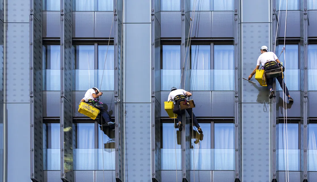 Window cleaning and presentation pass image for project gallery