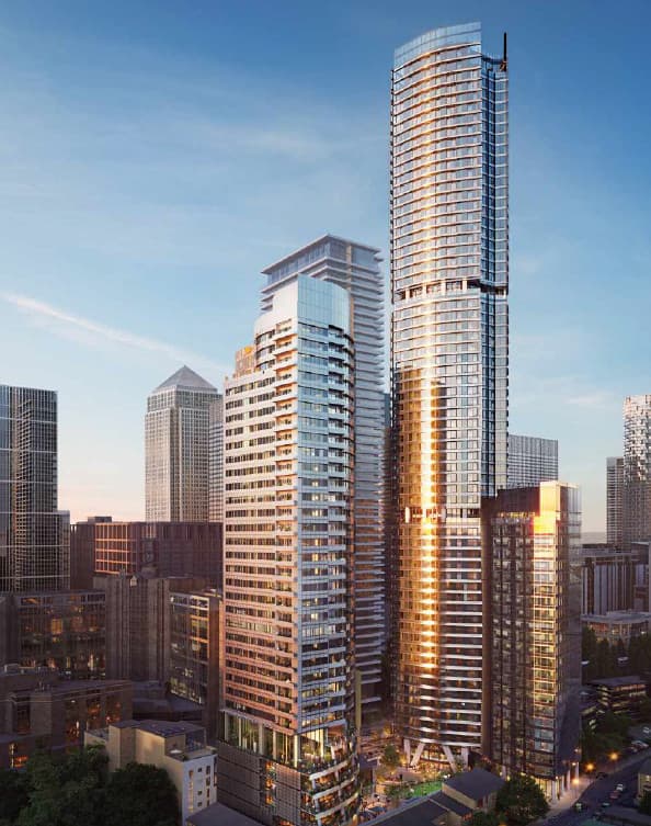 Aspen 50 Marsh Wall project image showing high-rise external access work